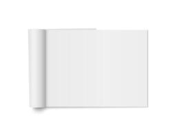 Mock up of realistic magazine vector