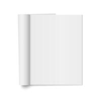 mock up of realistic magazine vector