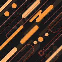 Diagonal rounded border line geometric dot spot. vector