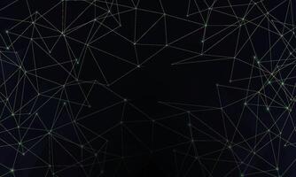 Futuristic digital with particles dots, connected. vector