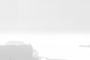 Isolated White Torn Paper with Shadow photo