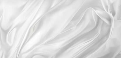 Smooth White Silk Fabric Texture Background photo