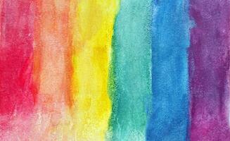 Vibrant Multicolored Watercolor Texture, Abstract Background with Rainbow Hues photo