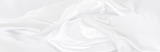 White Silver Satin Fabric Texture Background with Soft Blur Pattern photo