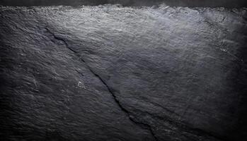 High-Resolution Black Slate Texture Background for Design Projects photo