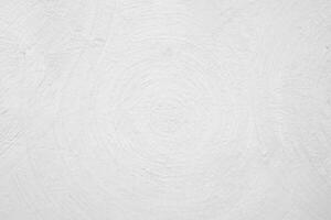 Circular Line on White Textured Wall, Abstract Background. photo