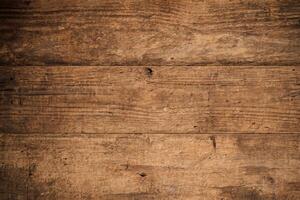 Vintage Dark Wooden Texture Background, Top View Teak Paneling photo