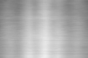 Polished Stainless Steel Plate with Gleaming Reflection - High-Quality Metal Texture Background photo