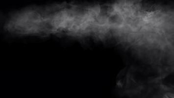 White Smoke or Fog Isolated on Black Background - High Resolution photo