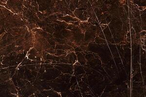 Dark Brown Marble Texture with White Pattern, Ideal Background for Product Design photo