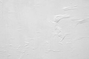 White Crumpled Paper Texture Background for Design Projects photo