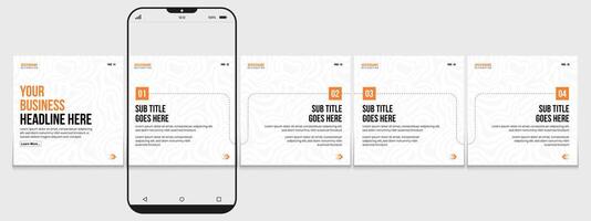 Editable carousel post, creative social media carousel template, modern and editable business carousel template design vector