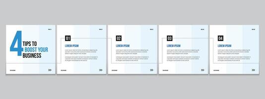 Editable carousel post, creative social media carousel template, modern and editable business carousel template design vector
