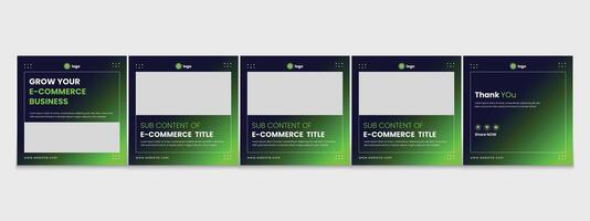 Editable carousel post, creative social media carousel template, modern and editable business carousel template design vector