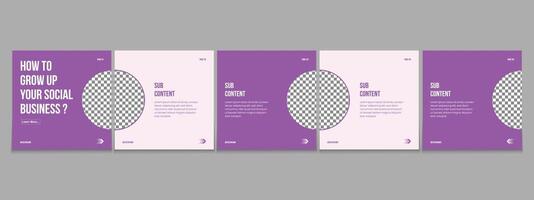 Editable carousel post, creative social media carousel template, modern and editable business carousel template design vector