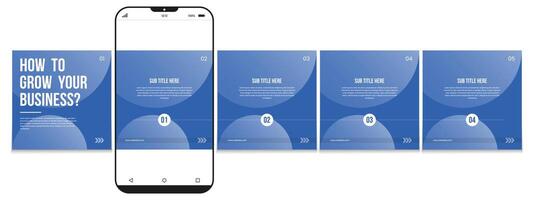 Editable carousel post, creative social media carousel template, modern and editable business carousel template design vector