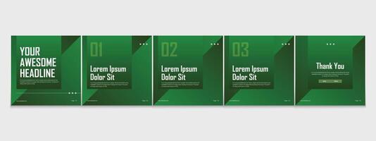 Editable carousel post, creative social media carousel template, modern and editable business carousel template design vector