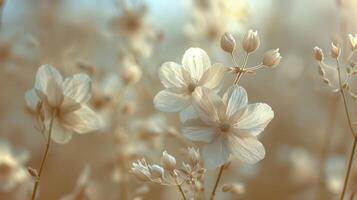 Cluster of Flowers Among Grass photo