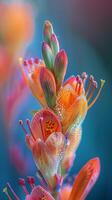 Water Droplets on Close up of Flower photo