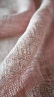 Close Up of Bed With Pink Comforter photo