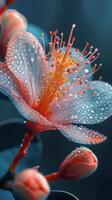 Water Droplets on Close up of Flower photo