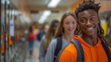 Man With Dreadlocks Standing in a Hallway photo