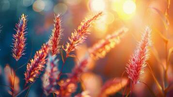 Close-Up of Plant With Sun in Background photo