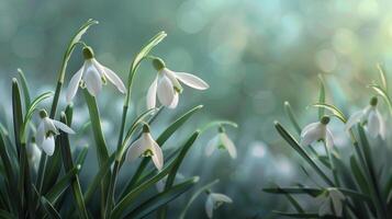Group of White Flowers on Lush Green Field photo