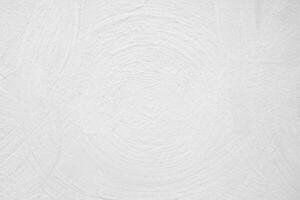 Circular Line on White Textured Wall, Abstract Background. photo