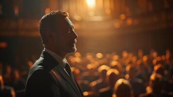 Close Up of Person in Suit and Tie photo