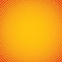 abstract orange circular halftone background vector