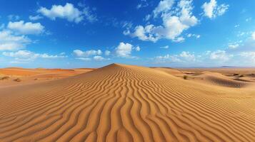 Desert Landscape With Mountain photo