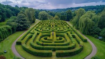 Hedge Maze Stock Photos, Images and Backgrounds for Free
