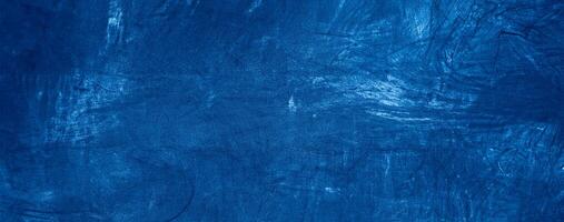 Blue Concrete Wall Texture Background, Abstract Design in Construction Material photo
