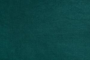 High-Resolution Close-Up of Emerald Green Linen Fabric Texture photo