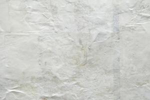 Minimalist White Torn Poster Texture, Clean and Versatile Background for Design photo