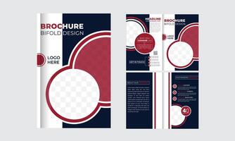 Corporate business presentation guide brochure template, Annual report, minimalist flat geometric business brochure design template, A4 size. vector