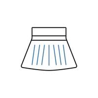 skirt concept line icon. Simple element illustration. skirt concept outline symbol design. vector