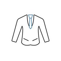 suit concept line icon. Simple element illustration. suit shirt concept outline symbol design. vector