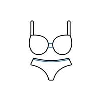 bikini concept line icon. Simple element illustration. bikini concept outline symbol design. vector