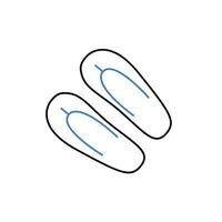 flip flops concept line icon. Simple element illustration. flip flops concept outline symbol design. vector