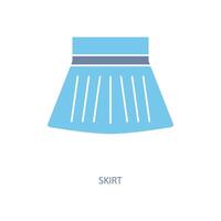 skirt concept line icon. Simple element illustration. skirt concept outline symbol design. vector
