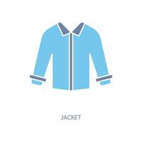 jacket concept line icon. Simple element illustration. jacket concept outline symbol design. vector