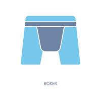 boxer concept line icon. Simple element illustration. boxer concept outline symbol design. vector