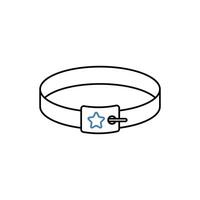 belt concept line icon. Simple element illustration. belt concept outline symbol design. vector