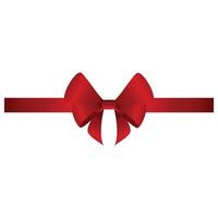 Elegant Christmas Red Ribbon vector