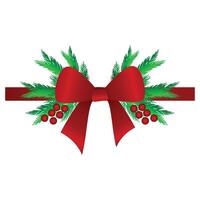 Elegant Christmas Red Ribbon vector