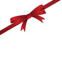 Elegant Christmas Red Ribbon vector