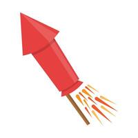 New Year Firecracker Illustration vector