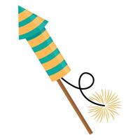 New Year Firecracker Illustration vector
